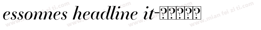 essonnes headline it字体转换